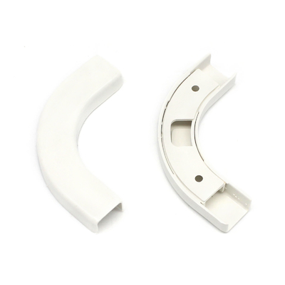 Accesorios de plástico de fibra óptica ABS cable de cableado de ángulo derecho de flexión de la pared del tubo de cable del clip