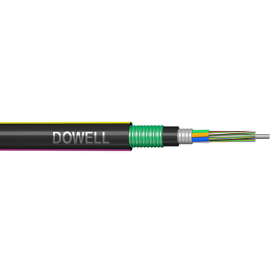 Cable de red de fibra óptica de color Cable de fibra óptica de núcleo 48 GYTA53 Con una cubierta exterior PE