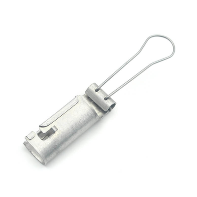 Clampada de alambre de caída de fibra de aluminio FTTH 1-2 pares para cable de telecomunicaciones