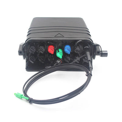 FTTX Balck Fibra terminal pre-conectada Cajas impermeables Acceso a la red FAT