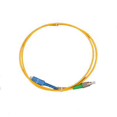 Cable de conexión de fibra óptica SC UPC a ST UPC 9/125μm para interiores LSZH monomodo simplex