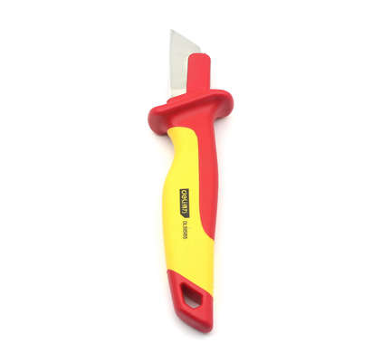 Cuchillo eléctrico aislante VDE de 50 mm Rojo/Amarillo para pelar cables