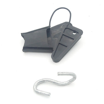 Galvanised Fiber Drop Wire Clamp UV Resistant For 1 Copper Pair