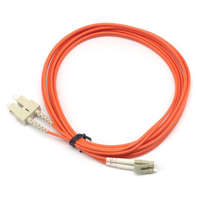 High-Performance Duplex Fiber Optic Patch Cord LC PC to SC PC