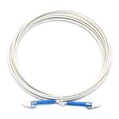 White Telecom Fiber Jumper Cables MU UPC To MU UPC SM CE Certificated