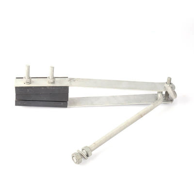 Aluminum Alloy Optical Cable Anchor Clamp For 4 conductors To Pole Or Wall