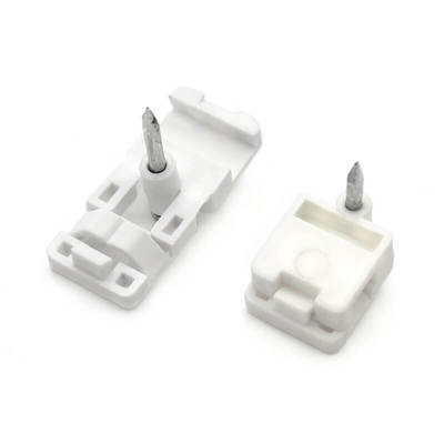 Steel Nail Ftth Plastic Drop Wire Fiber Cable Clip White And Black Color