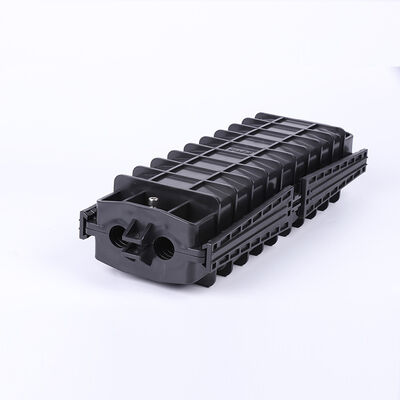 48 Cores Inline Type Fiber Optic Splice Closure 2 In 2 Out Waterproof