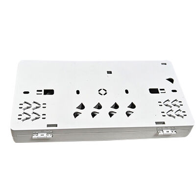 8 Core ABS Plastic Wall Mount Fiber Optic Faceplate for FTTH Termination Box