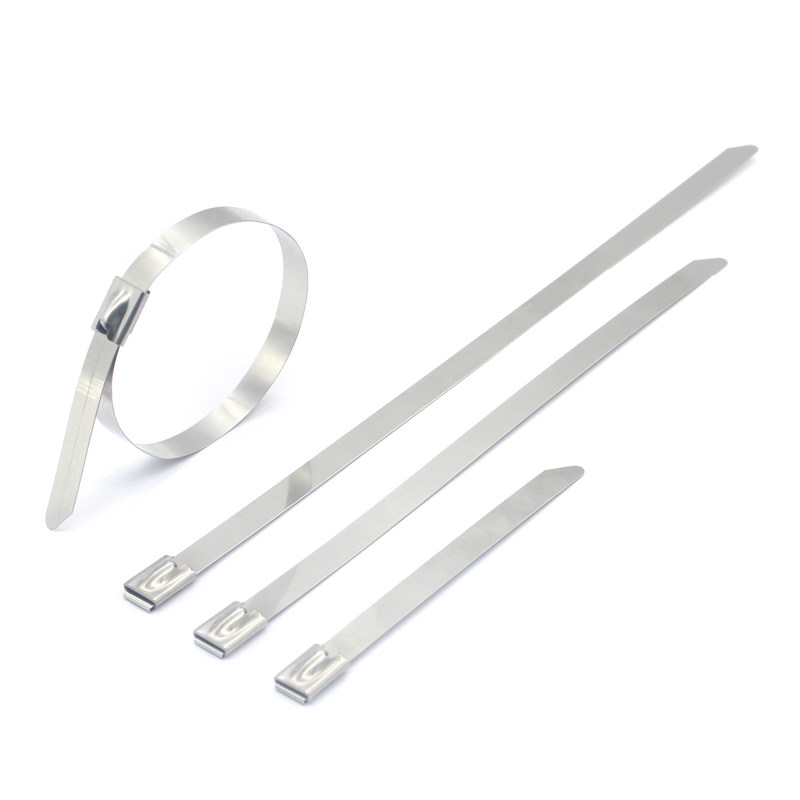 Metallic Self-locking Zip Ties 100pcs/bag Stainless Steel Cable Ties 304/316/201 Banding