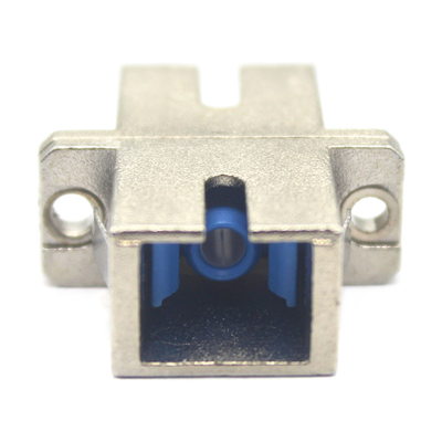 Red GSM SC UPC Adaptador de fibra de metal de caja simple con temperatura de almacenamiento de brida de 40°C a 85°C