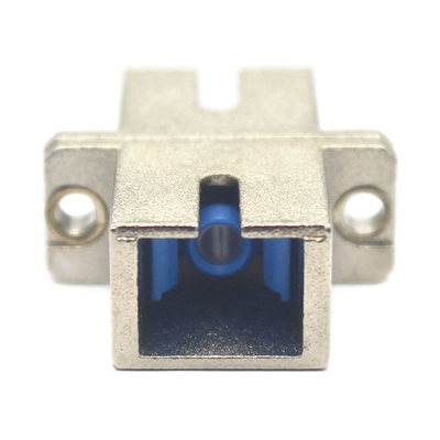 Red GSM SC UPC Adaptador de fibra de metal de caja simple con temperatura de almacenamiento de brida de 40°C a 85°C