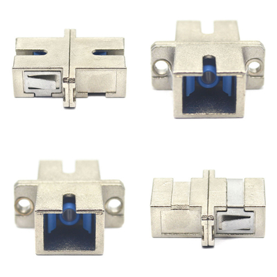 Red GSM SC UPC Adaptador de fibra de metal de caja simple con temperatura de almacenamiento de brida de 40°C a 85°C