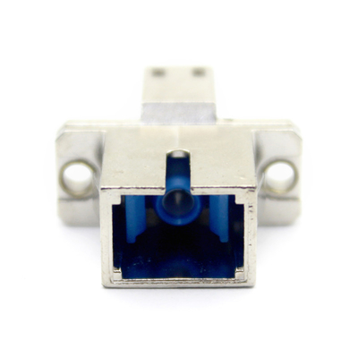 Temperatura de almacenamiento: -40 °C a 85 °C Casilla de metal SC UPC a LC UPC Adaptador de fibra óptica simple con brida