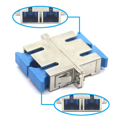Sistema CATV SC/UPC SX DX Adaptador de modo único con brida y pérdida de inserción de 0,2 dB