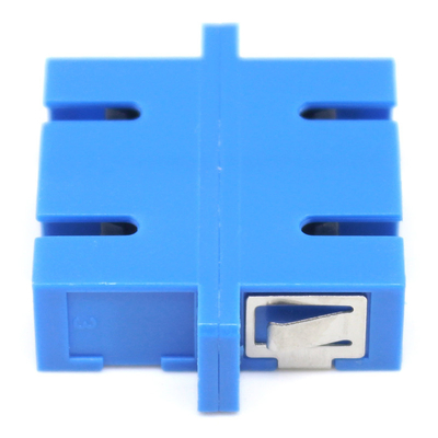 SC UPC Adaptador de fibra óptica duplex Bule con resistencia a las bridas 0,2 dB 500 Ciclo pasado