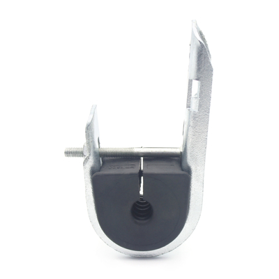 Material de inserción de neoprene protegido contra los rayos UV, abrazadera de suspensión de acero galvanizado para cable ADSS