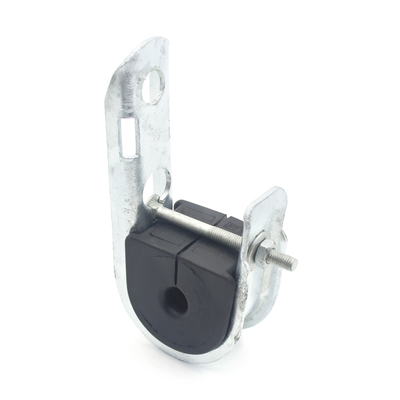 Material de inserción de neoprene protegido contra los rayos UV, abrazadera de suspensión de acero galvanizado para cable ADSS
