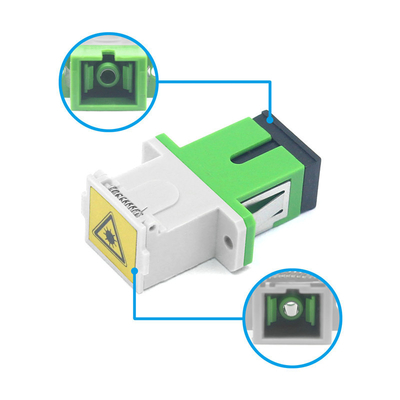 Temperatura de almacenamiento de 40°C a 85°C Adaptador de fibra óptica APC SC con obturador automático y brida