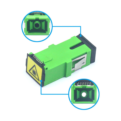 0.2 dB Durabilidad SC APC o UPC Simplex SM Adaptador de fibra óptica con obturador automático