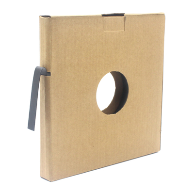Cintas de fijación ajustable de acero inoxidable para cajas de banda en azul o rojo