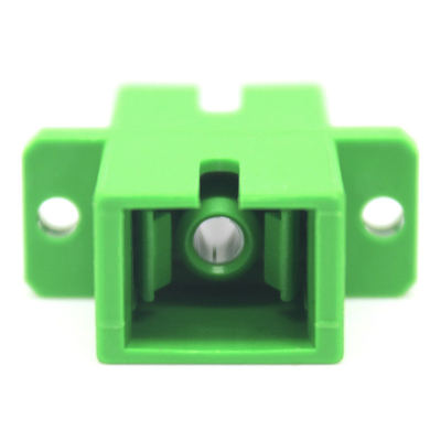 Adaptador de fibra óptica simple de modo único con brida y baja pérdida de inserción de 0,2 dB
