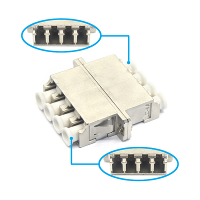 Adaptador de fibra óptica cuádruple compatible con la red 4G LC UPC con brida en caja metálica