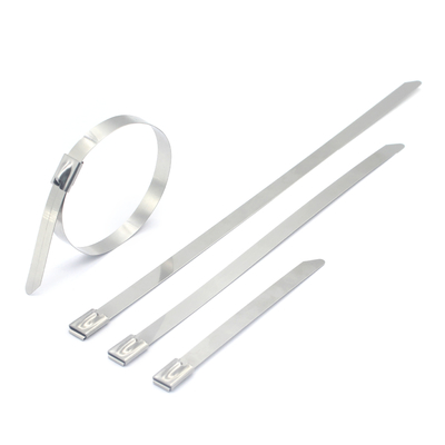 Cintas de cable de acero inoxidable revestidas de PVC metálico de bloqueo automático para muestra gratuita