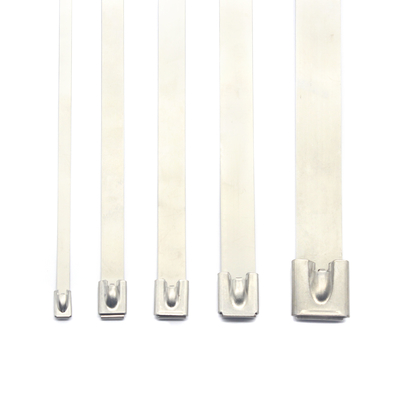 Cintas de cable de acero inoxidable revestidas de PVC metálico de bloqueo automático para muestra gratuita
