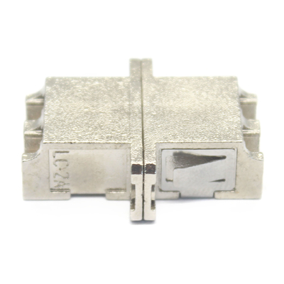 Casilla de metal Fibra DX LC UPC Duplex sm Adaptador con brida baja pérdida de inserción de 0,2 dB