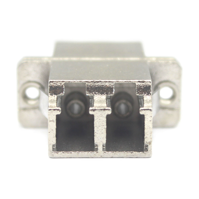 Casilla de metal Fibra DX LC UPC Duplex sm Adaptador con brida baja pérdida de inserción de 0,2 dB