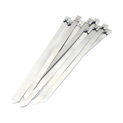 Cintas de cerradura metálicas con cierre automático 100pcs/bolsa Cintas de cable de acero inoxidable 304/316/201 Banding