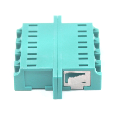 Sistema de CATV estable LC más bajo PC OM3 Multimodo adaptador de fibra óptica cuádruplexa con brida