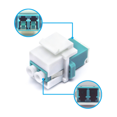 Adaptador LC PC Duplex OM3 MM FTTH para redes de fibra óptica segura