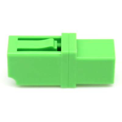 Adaptador de fibra óptica de fibra óptica de tipo LC verde con prueba de carga ≥ 70 N