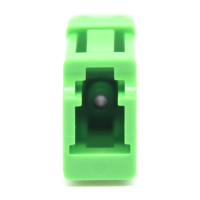 Adaptador de fibra óptica de fibra óptica de tipo LC verde con prueba de carga ≥ 70 N