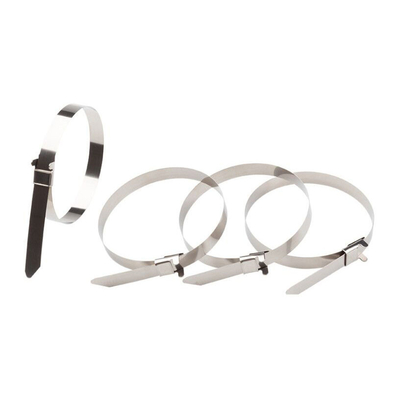 Asegure sus cables con cerraduras de acero inoxidable metálicas a temperatura de trabajo de -80° a 538° C.