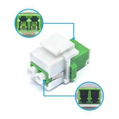 Fibra óptica LC APC Duplex Adaptador de piedra clave con obturación interna Sistema CATV esencial