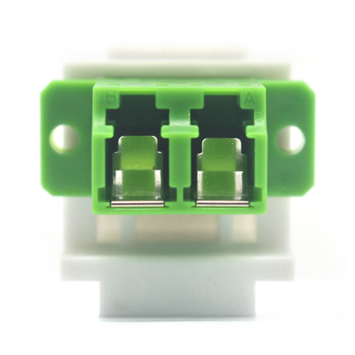 Fibra óptica LC APC Duplex Adaptador de piedra clave con obturación interna Sistema CATV esencial