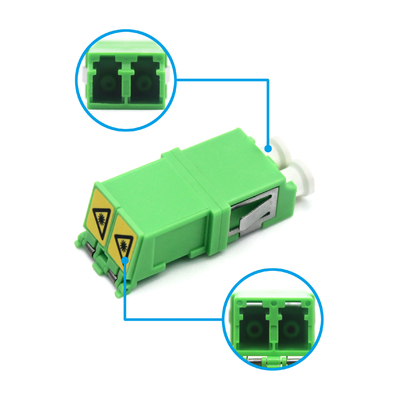 Adaptador de fibra óptica FTTH LC dúplex con obturador automático