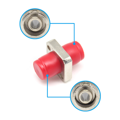 Adaptador de tipo cuadrado FTTH FC UPC con temperatura de almacenamiento en manga de zirconio. -40 °C a 85 °C