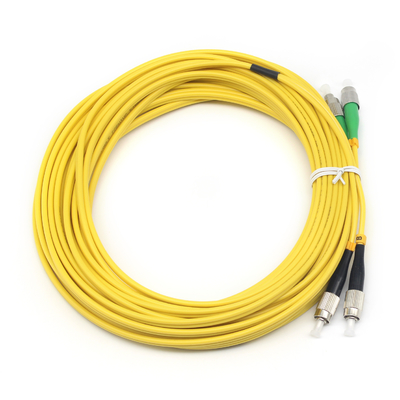 FTTH Duplex FC APC a FC UPC SM Cordón de parche de fibra óptica para y 1000 tiempos de conexión