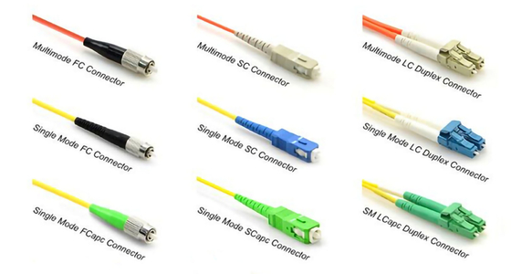 FTTH Duplex FC APC a FC UPC SM Cordón de parche de fibra óptica para y 1000 tiempos de conexión