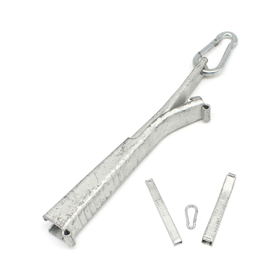 Clampada de tensión de cable de baja de acero FTTH Telecom para exteriores 165*15*30mm y 57g para exteriores