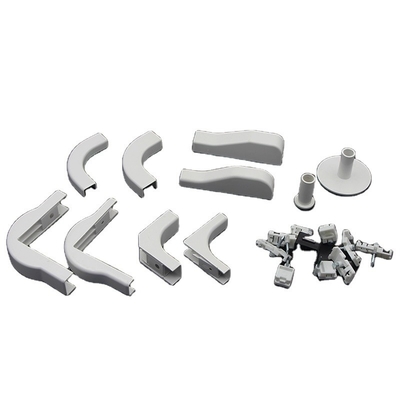 Accesorios de plástico de fibra óptica blanca para cableado de ahorro de espacio