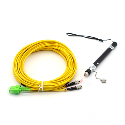 Redes FTTH 650nm VFL óptico láser negro tipo pluma de fibra óptica localizador de fallas visuales