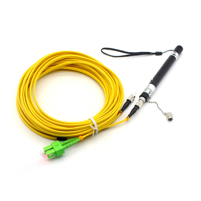 Redes FTTH 650nm VFL óptico láser negro tipo pluma de fibra óptica localizador de fallas visuales