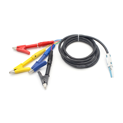 Proba de prueba de cable de cable de 4 hilos de tipo de cable de plomo de tipo de bloque STG electrónico con tapones de plátano