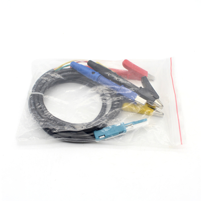 Proba de prueba de cable de cable de 4 hilos de tipo de cable de plomo de tipo de bloque STG electrónico con tapones de plátano