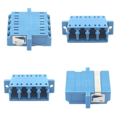 LC/UPC a LC/UPC Cuadrimodo de plástico de adaptador de fibra óptica para red 4G